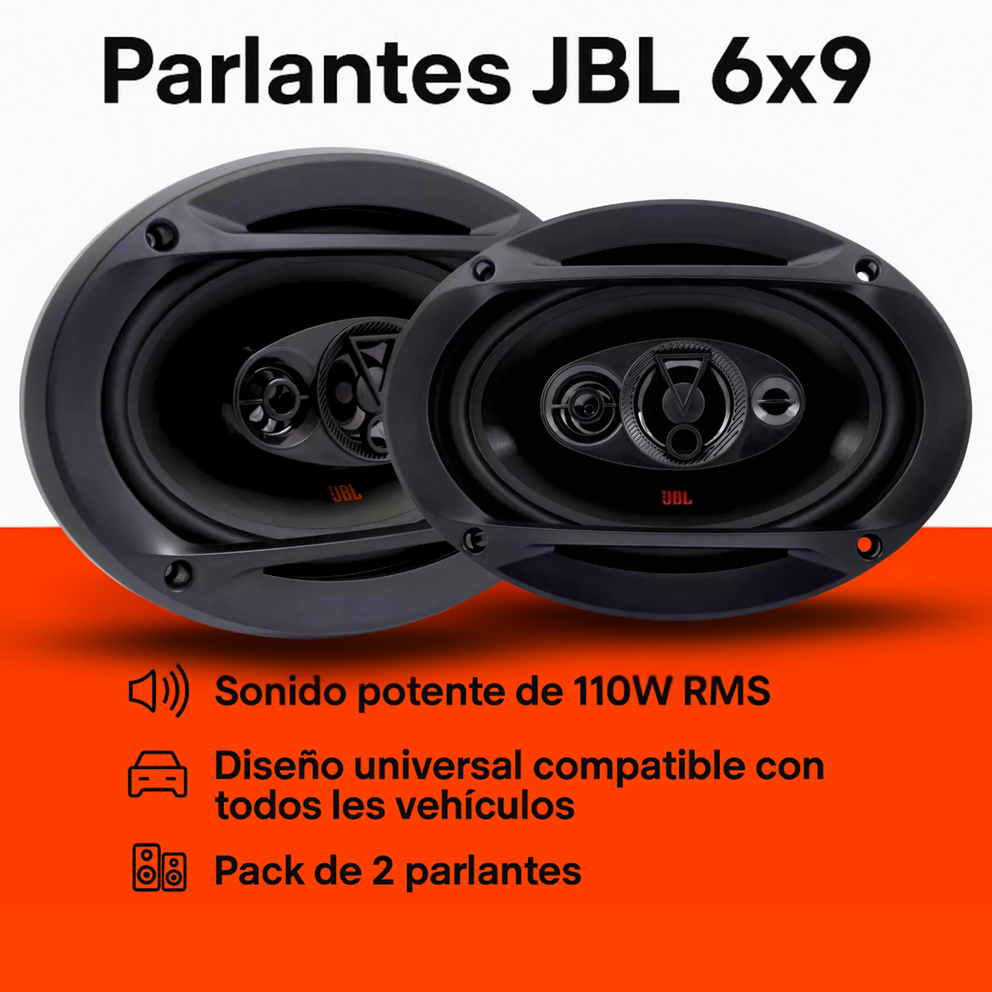 Par Parlantes Jbl Flex Altavoces 6x9 Pulgadas Juego 220w Rms