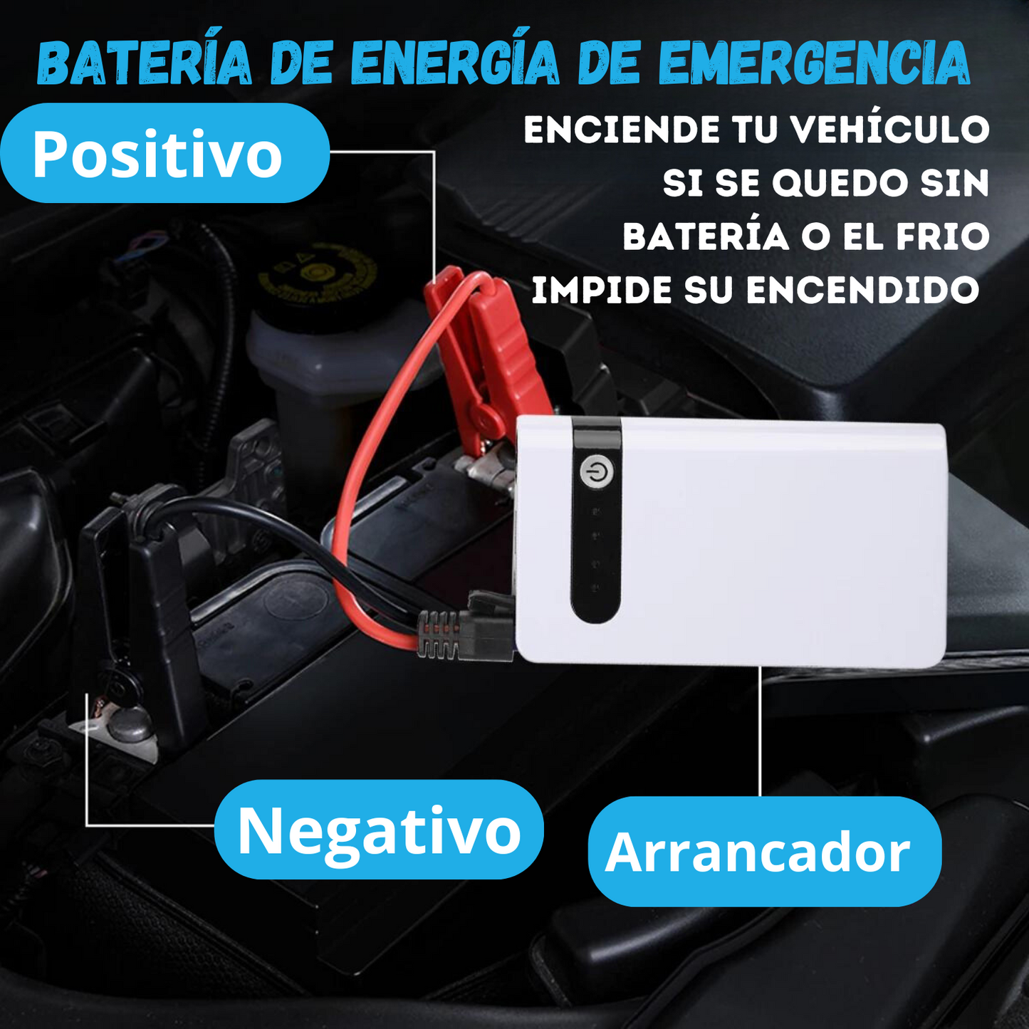 Arrancador Cargador Portátil Auto Moto Arrancador Portátil