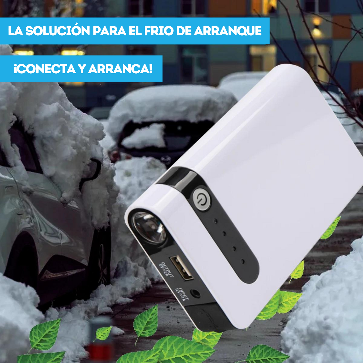Arrancador Cargador Portátil Auto Moto Arrancador Portátil