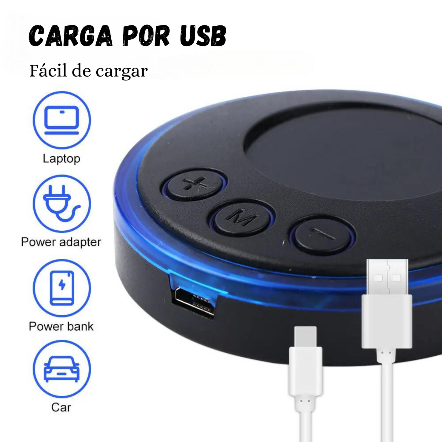Mini Masajeador Eléctrico Cuerpo Completo Con Parche Batería
