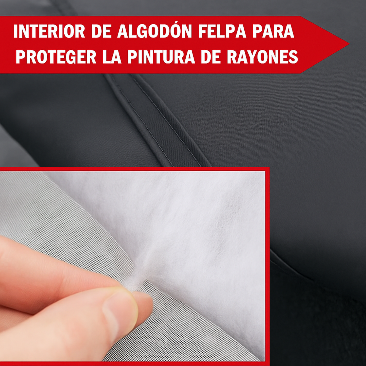 Funda Cubre Auto Impermeable Afelpada Cobertor De Auto