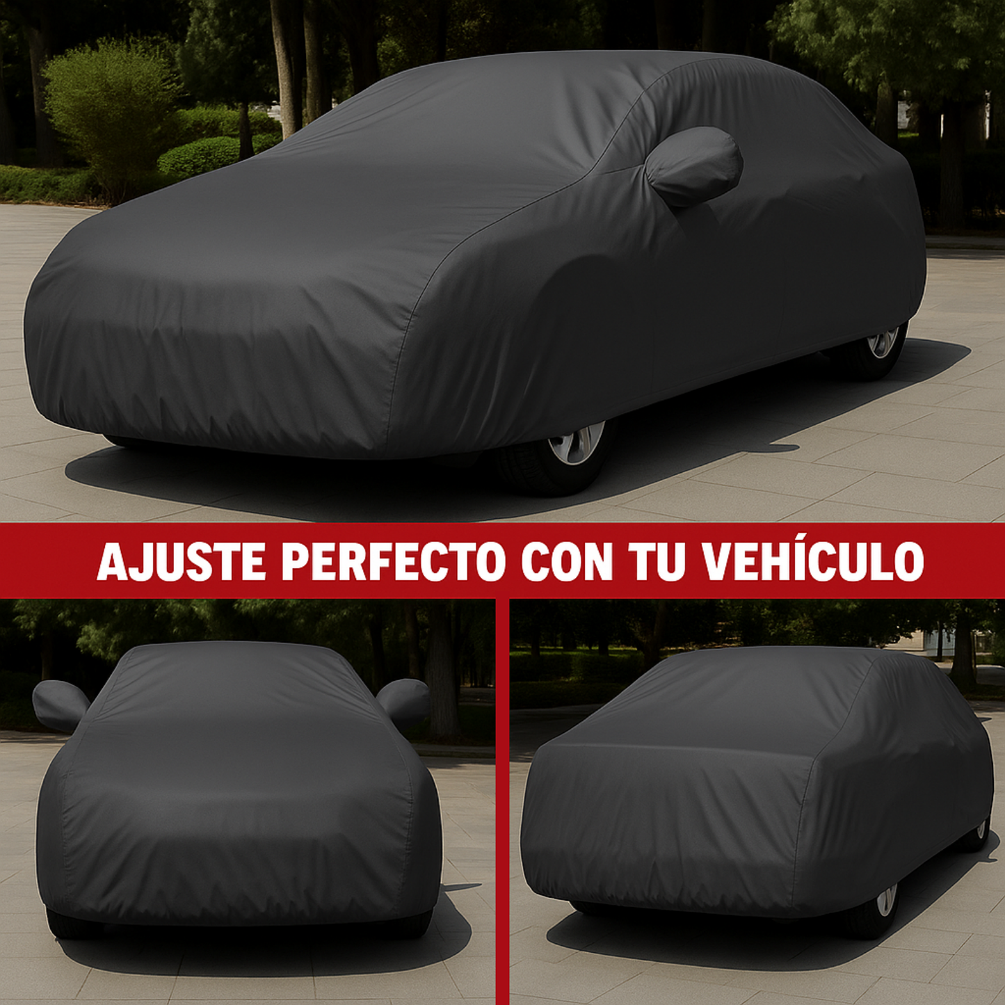 Funda Cubre Auto Impermeable Afelpada Cobertor De Auto