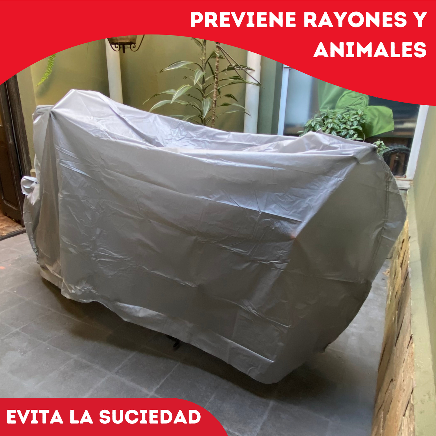 Funda Cubre Moto Lona Impermeable Cubierta Motos Para Uv