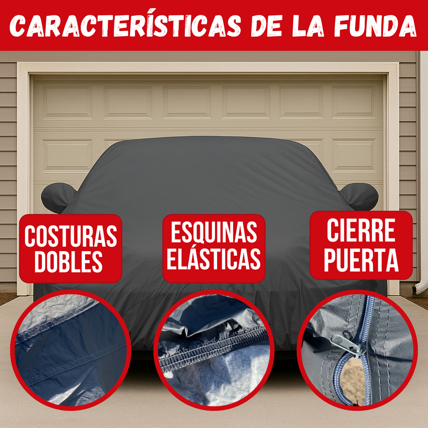 Funda Cubre Auto Impermeable Afelpada Cobertor De Auto