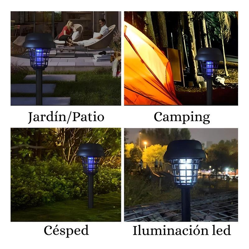 Luces Led Solar Jardín Estaca Antorcha Farol Lampara Solares