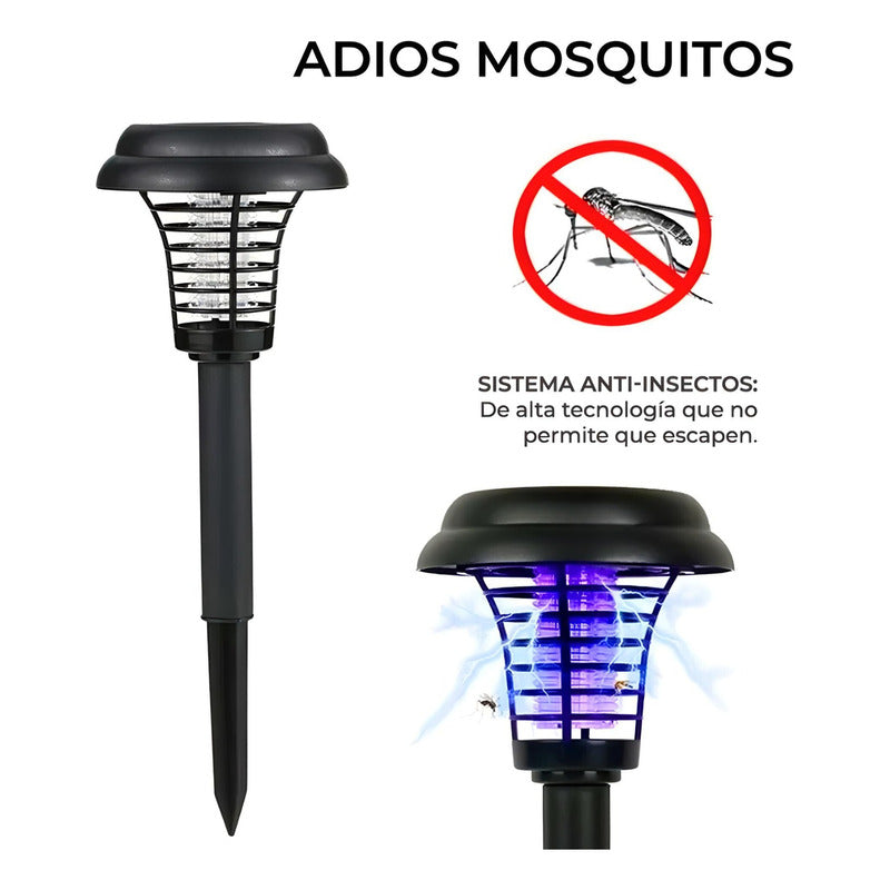 Luces Led Solar Jardín Estaca Antorcha Farol Lampara Solares