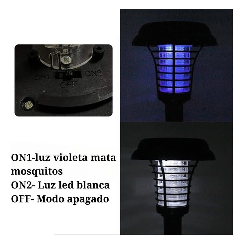 Luces Led Solar Jardín Estaca Antorcha Farol Lampara Solares