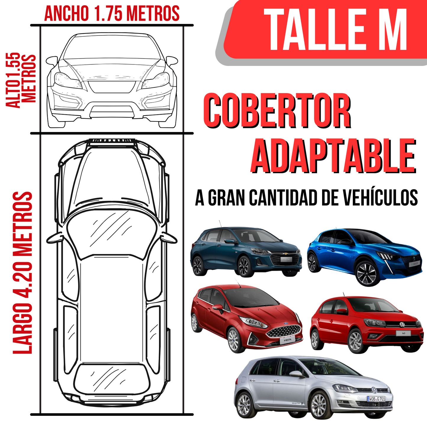 Funda Cubre Auto Impermeable Afelpada Cobertor De Auto