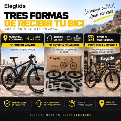 Bicicleta Eléctrica A Batería Con Motor Bici 27.5 Pulgadas