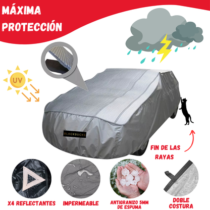 Funda Cubre Auto Antigranizo Lona Impermeable Cobertor Autos