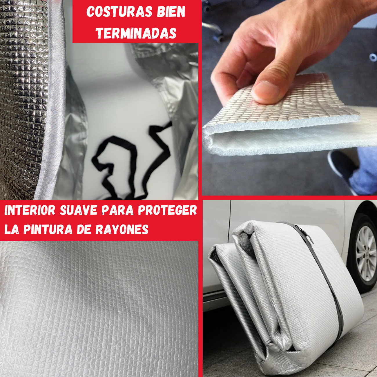 Funda Cubre Auto Antigranizo Lona Impermeable Cobertor Autos