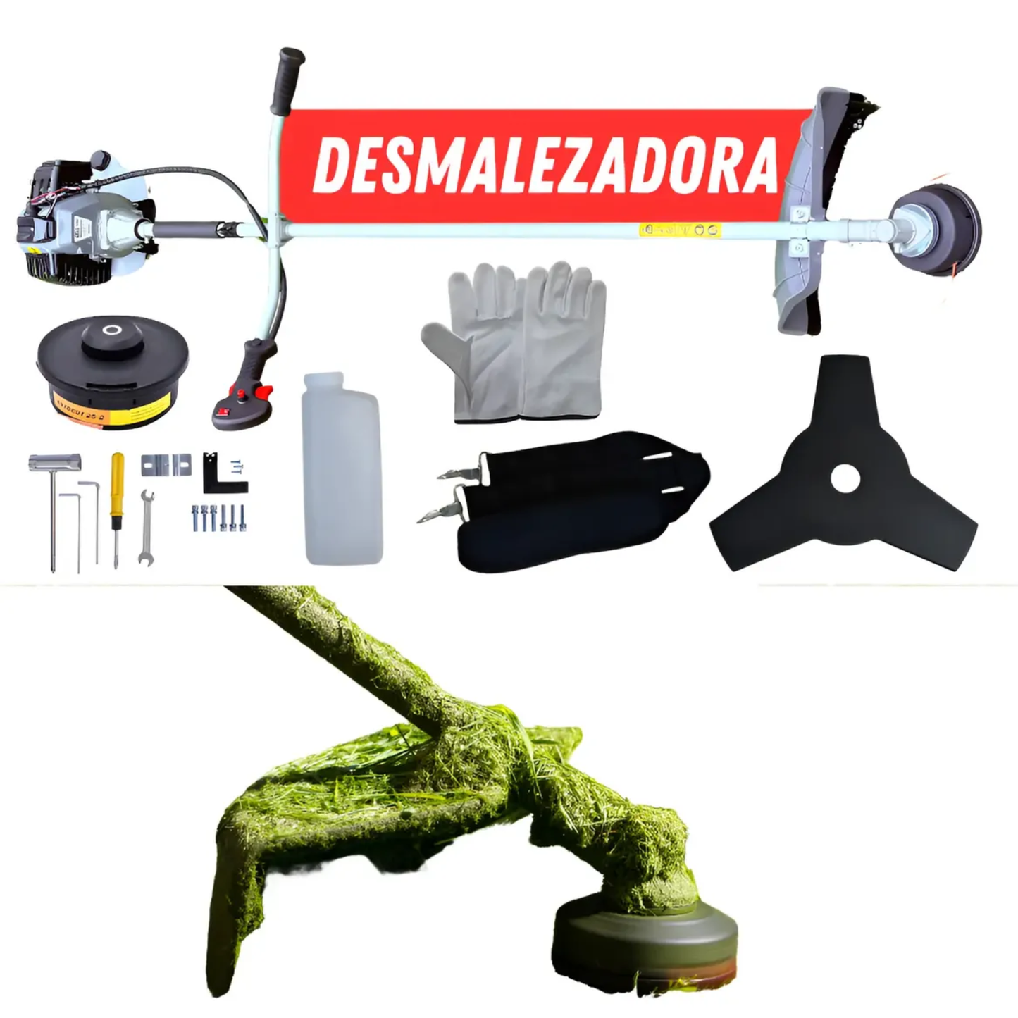 Desmalezadora Cortadora De Pasto A Nafta 42,7cc Bordeadora