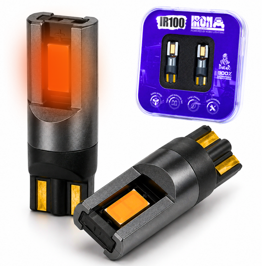 Lampara Led COLOR AMBAR Para Auto T10 Ir100 Posición Matrícula 12v W5w