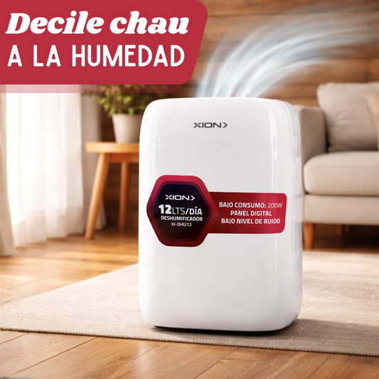 Deshumidificador De Aire Quita Humedad Hogar Baño 12lts Día