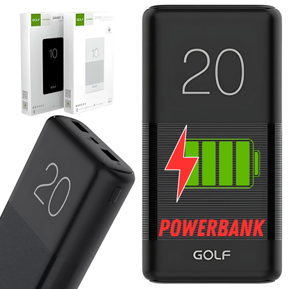 Power Bank Batería Externa Portátil De Carga Rápida 20000mah