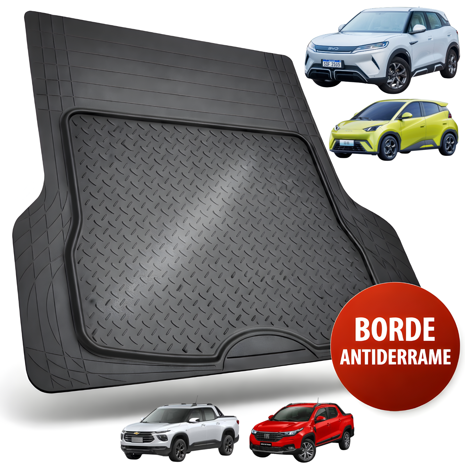 Alfombra Baúl Valija Suv Auto Camioneta Goma Universales