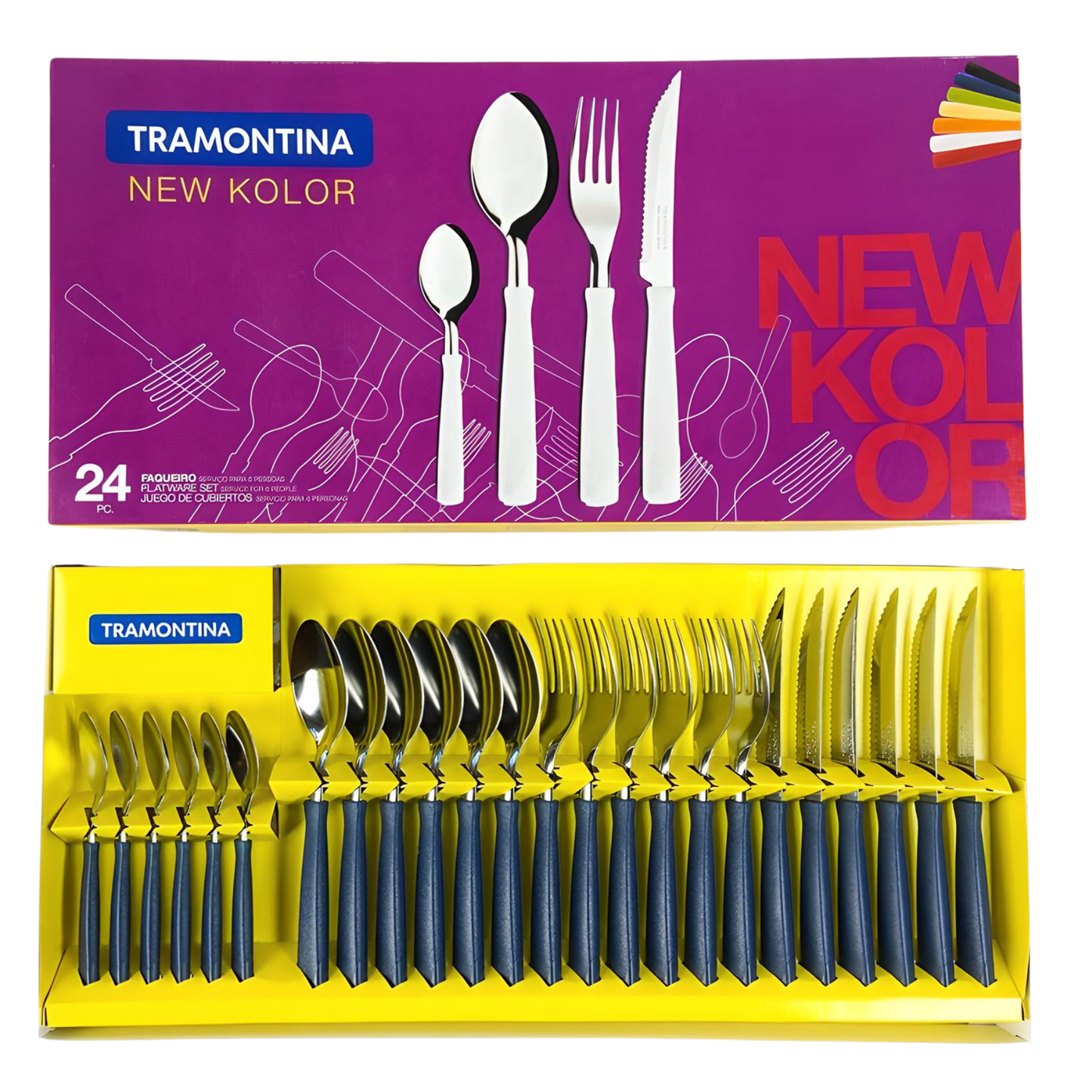 Set Cubiertos Tramontina Juego De Vajilla Cocina Acero Inoxidable