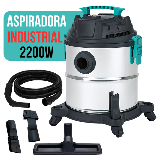 Aspiradora Industrial Profesional Sin Bolsa Tacho Balde 2200W