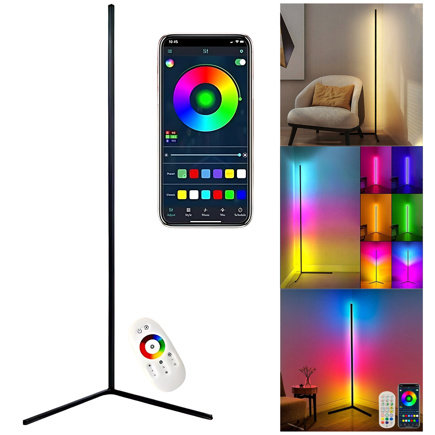 Barra Tira Led Rgb Esquinera Lampara Luces Ambilight Wifi Bt