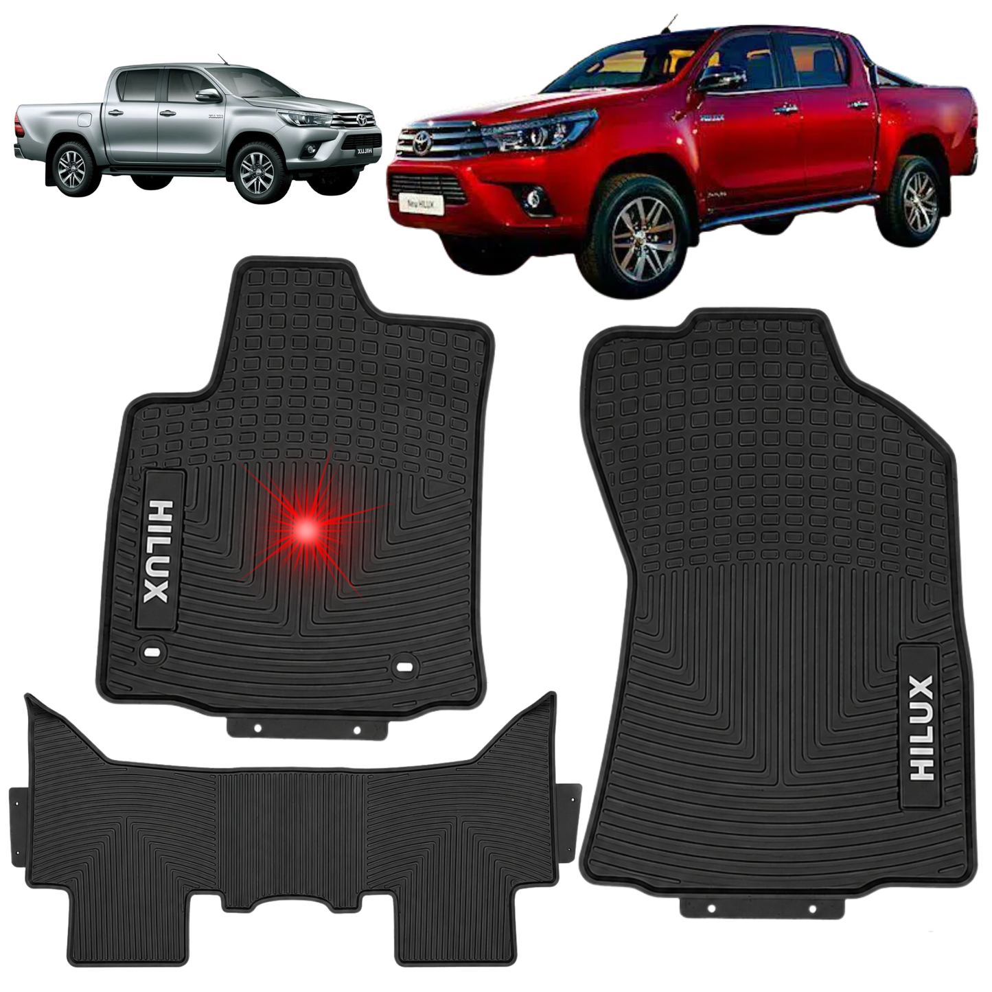 Juego Alfombras Toyota Hilux +2016 En Goma Especificas