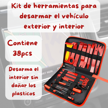Kit Herramientas Plásticas Desmontar Paneles/interior exterior Auto