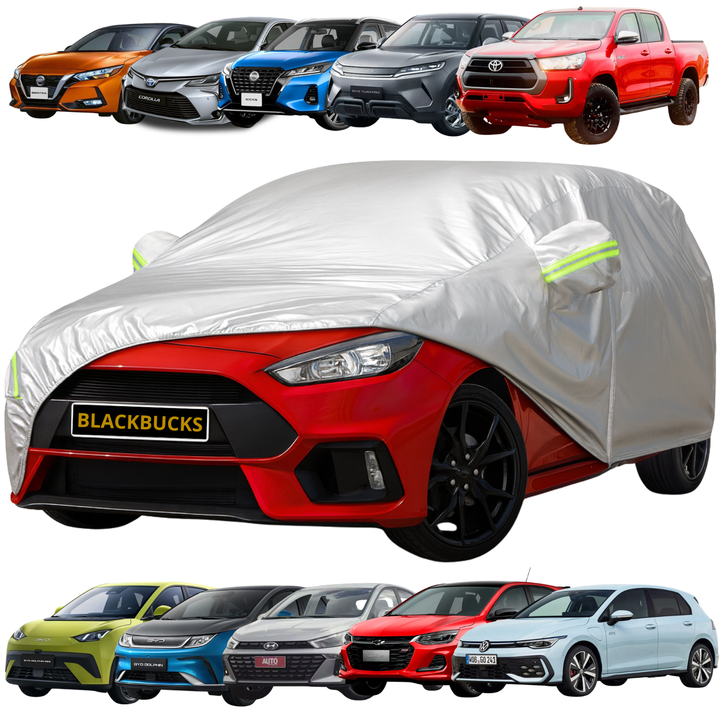 Funda Cubre Auto afelpada Cobertor Protector Lona Impermeable Felpa