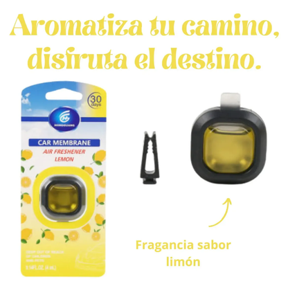 Perfumador Aromatizante Eliminador De Olores Auto Refresh Amarillo Limón