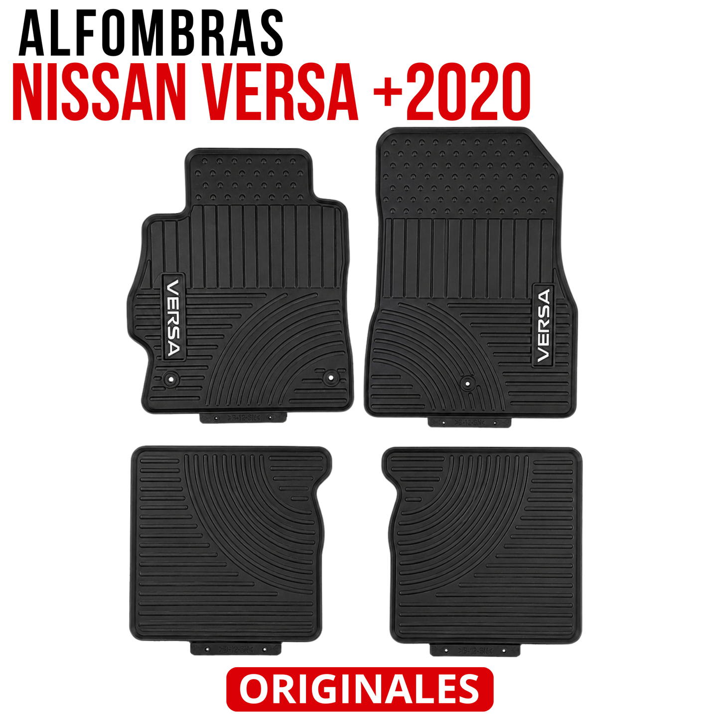 Juego alfombra Nissan Versa +2020 especificas originales