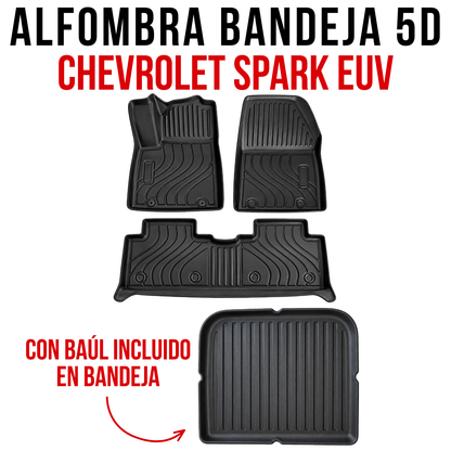 Juego Alfombras Bandeja Rígida 5d Específica Chevrolet Spark Euv