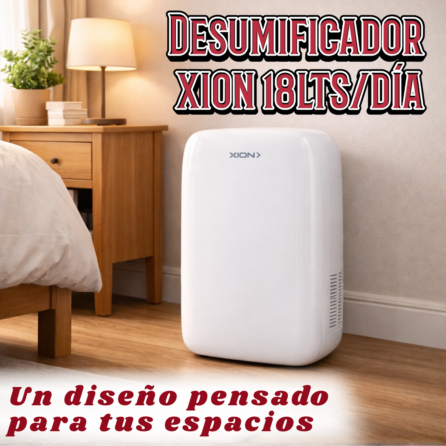 Deshumidificador De Aire Quita Humedad Hogar Baño 18lts Día