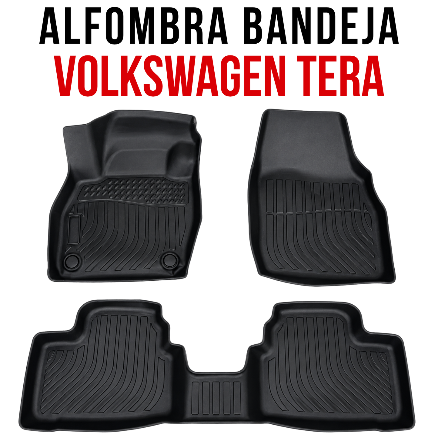 Alfombra Volkswagen Tera Bandeja Rígida 5d Bandeja De Piso Set alfombras TPE