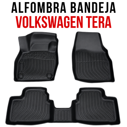 Alfombra Volkswagen Tera Bandeja Rígida 5d Bandeja De Piso Set alfombras TPE