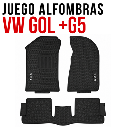 Set Alfombras Auto Volkswagen Gol Juego Especifico En Goma
