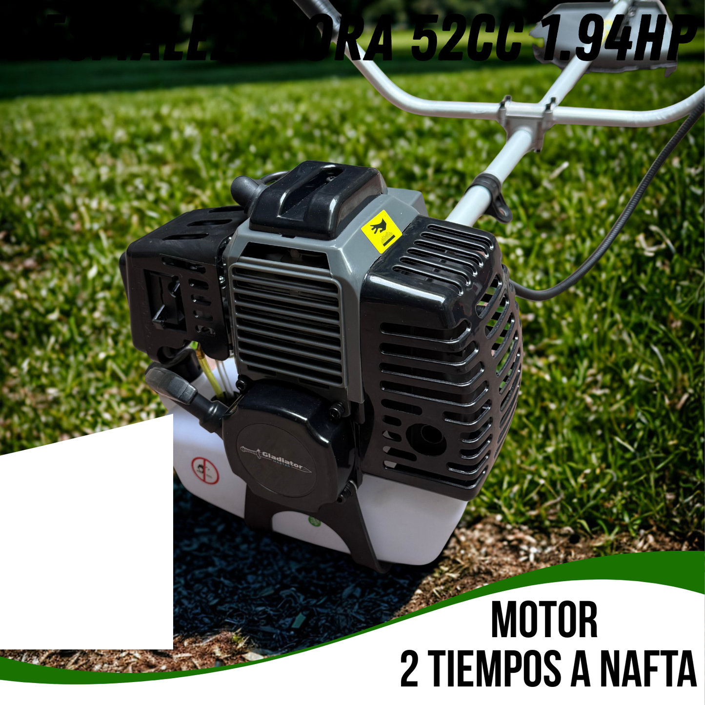 Desmalezadora Cortadora De Pasto Bordeadora A Nafta 52cc 2t