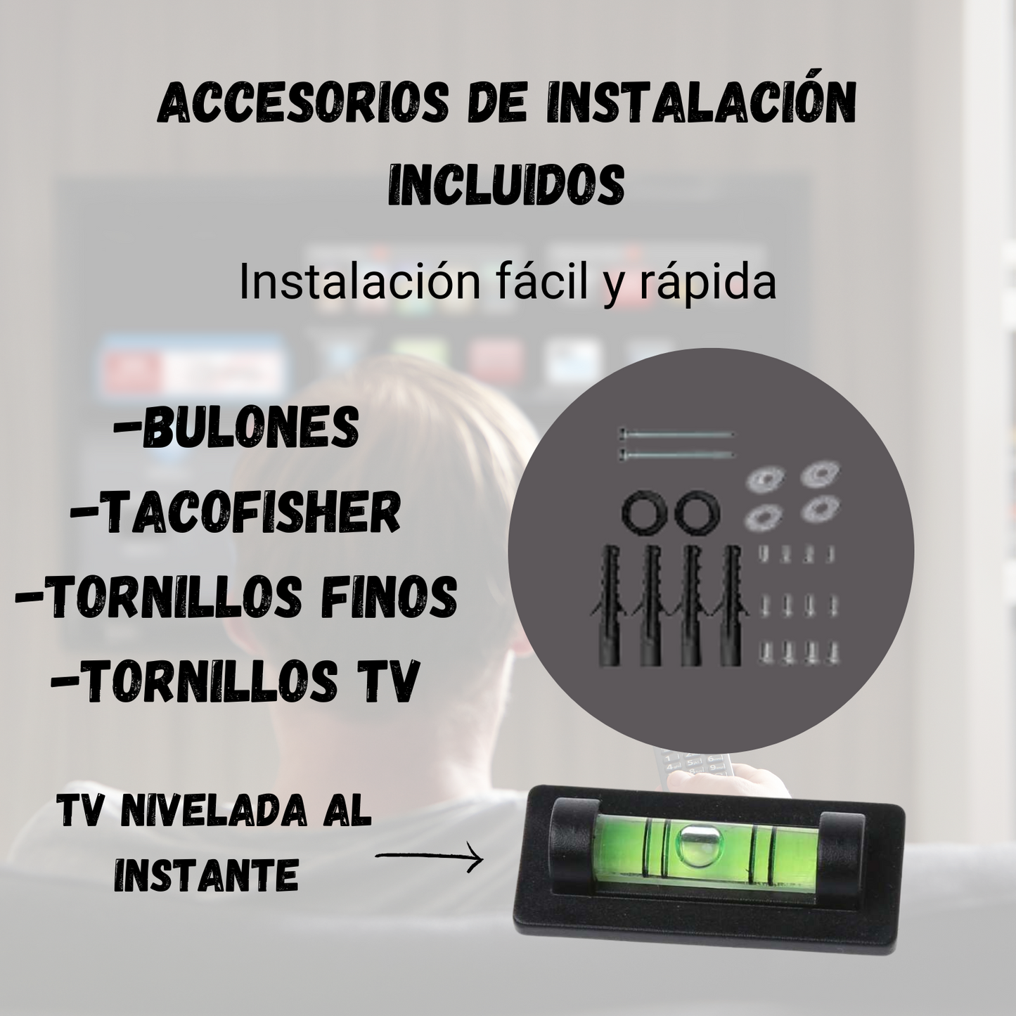 Soporte Para Tv Televisor Fijo Total En Pared Soporte Universal 32 43 50 55