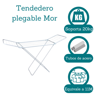 Tendedero Ropa Mor Tender Plegable Grande Exterior Abatible