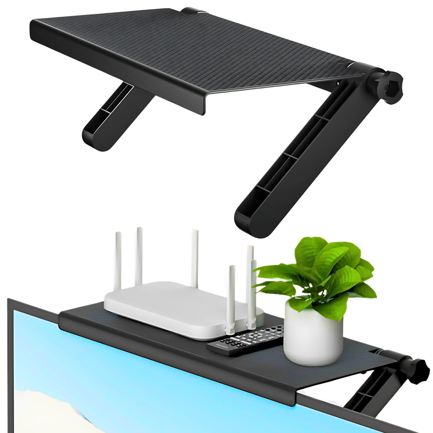 Soporte Para Canalera Tv Soporte Estante Repisa De Televisor