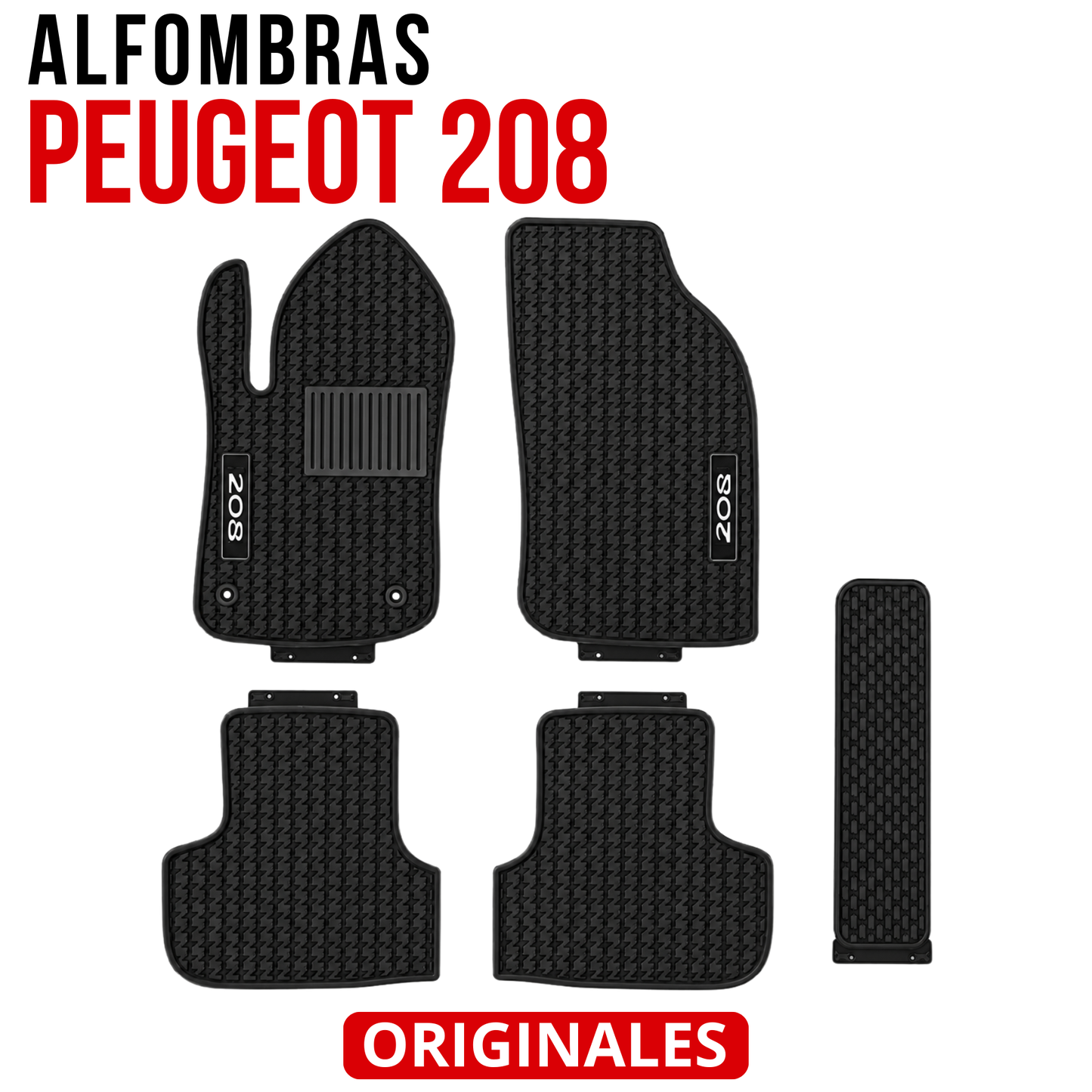 Alfombras Peugeot 208 Juego Alfombras Originales En Goma