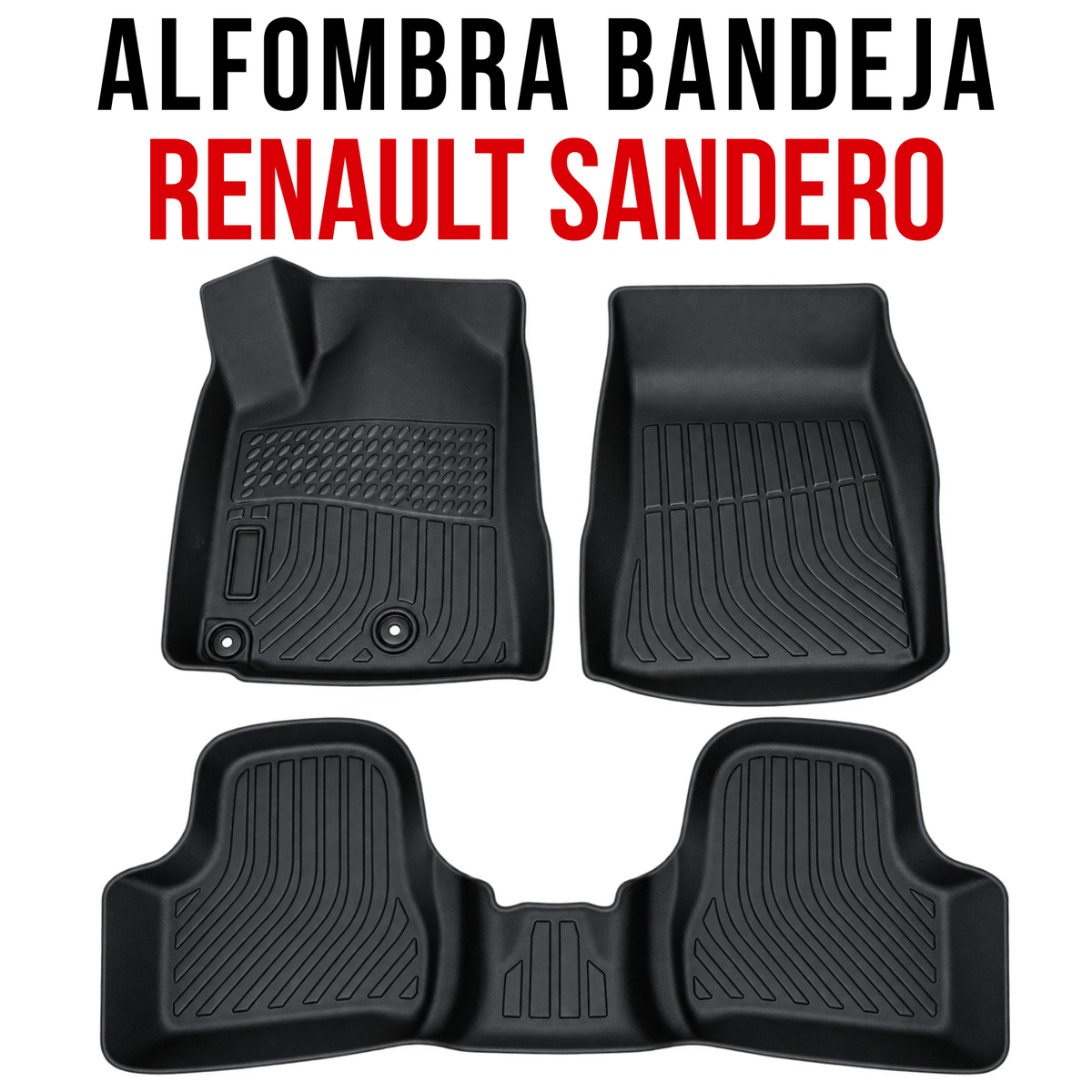 Alfombra Renault Sandero Bandeja Rígida 5D Bandeja de piso para auto