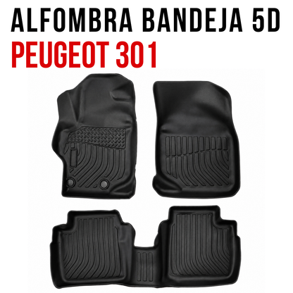 Juego Alfombra Auto Bandeja Rígida Peugeot 301 Set completo bandejas rígidas