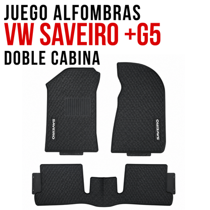 Set Juego Alfombras Volkswagen SAVEIRO en goma específicas