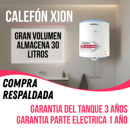 Calefon Termotanque Eléctrico Xion 30 Litros Agua Caliente