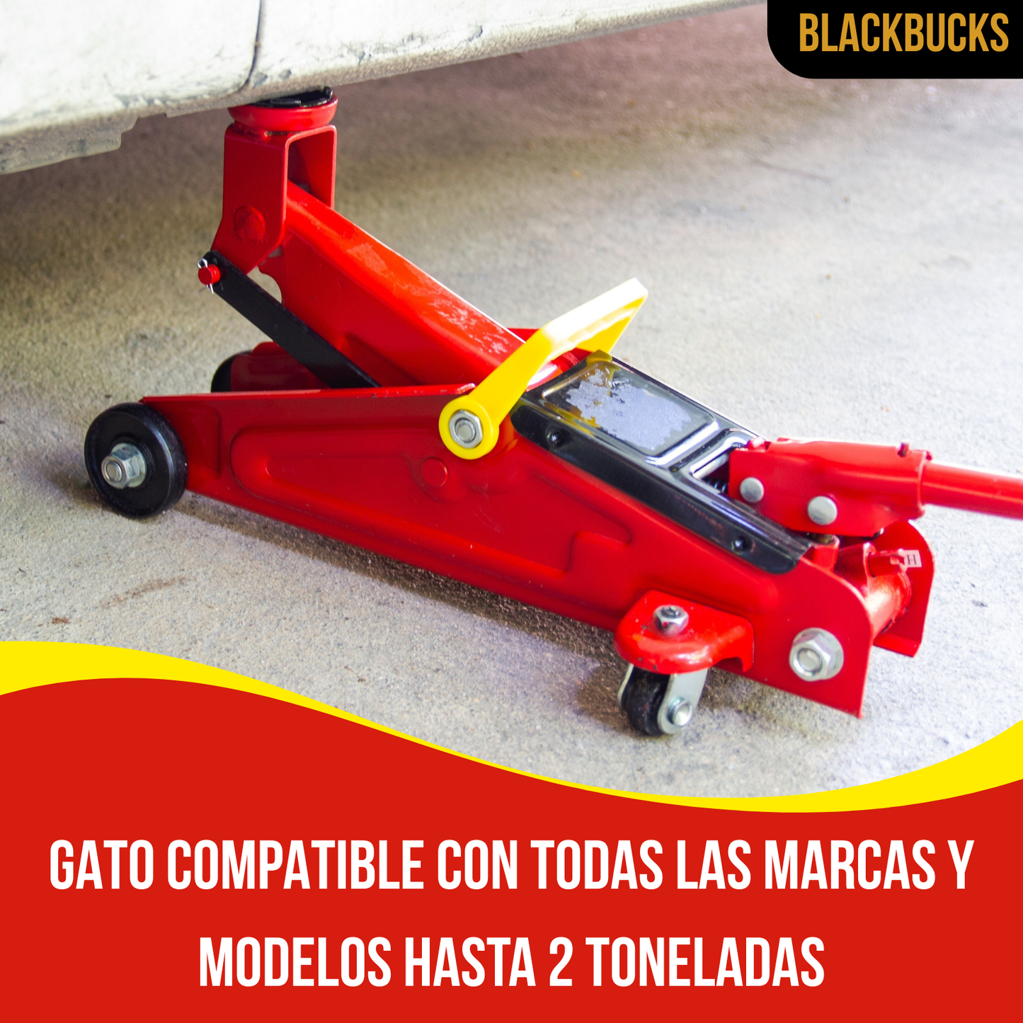 Gato De Carro Hidráulico Para Auto 2 Toneladas Carrito Móvil