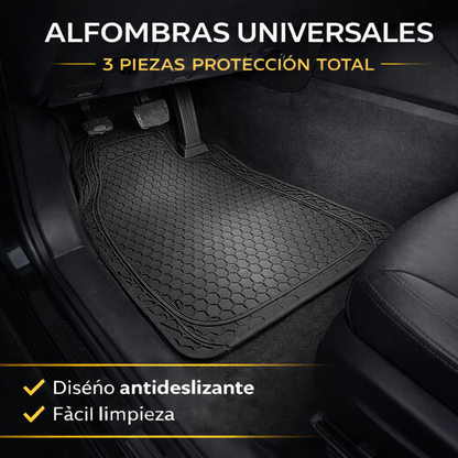 Juego Alfombra Para Auto De Goma Alfombras Universales Autos