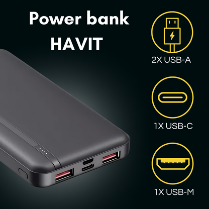 Power Bank Batería Externa Portátil Usb-c De Carga Rápida