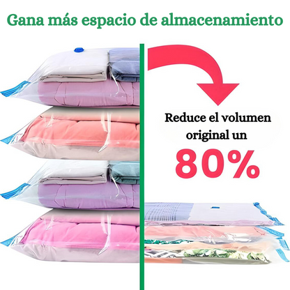 Bolsa De Vacío Para Guardar Ropa Aspiradora Ropa Viaje X5uni