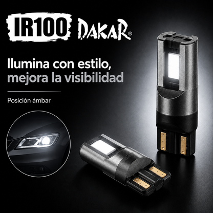 Lampara Led COLOR BLANCO Para Auto T10 Ir100 Posición Matrícula 12v W5w