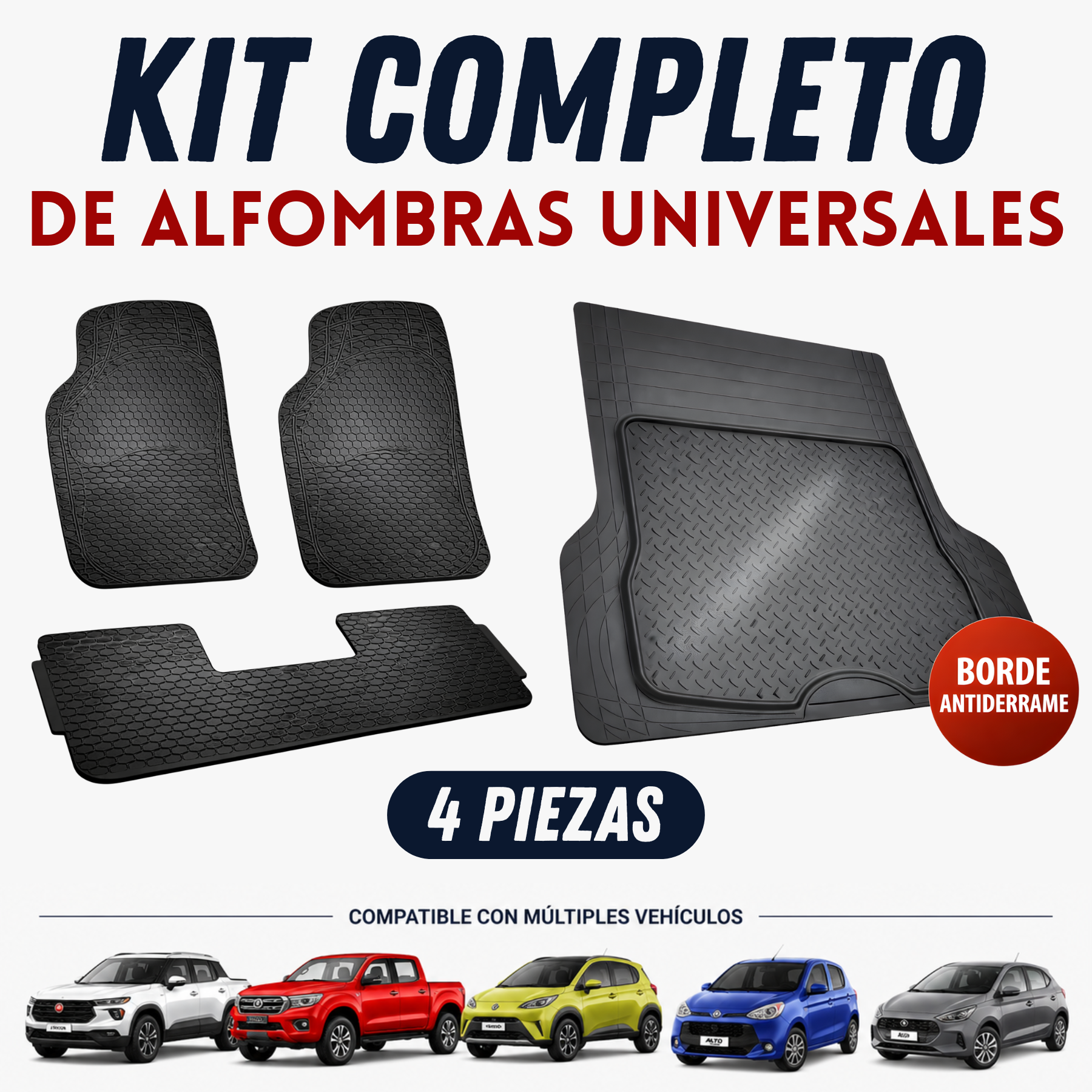 Juego Alfombras Universales Auto