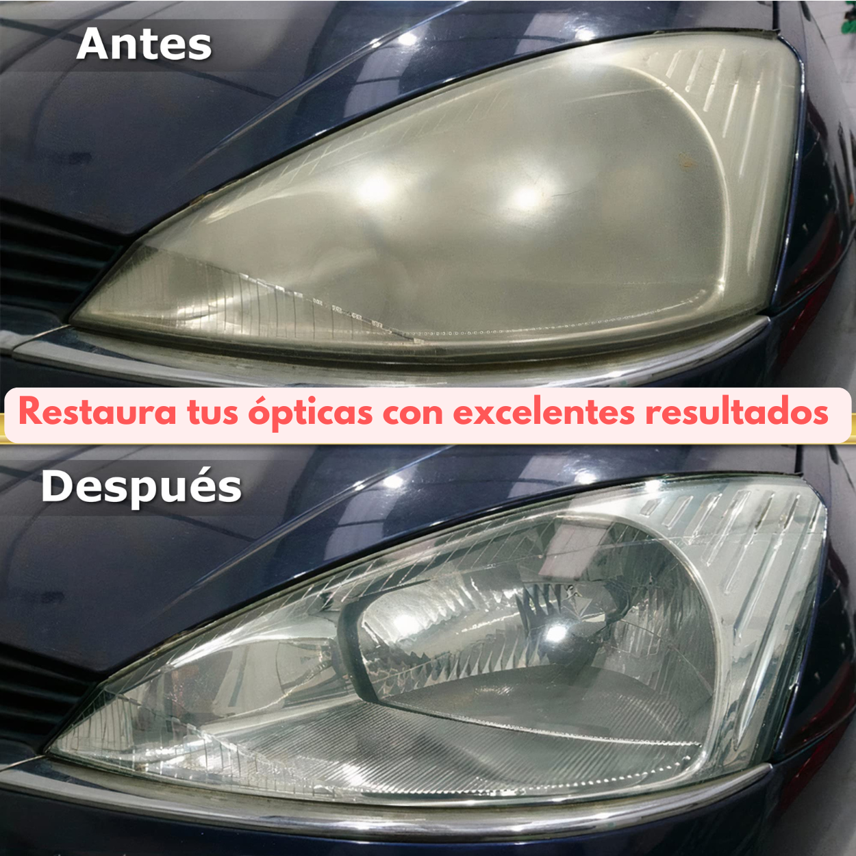 Restaurador De Faros Y Ópticas De Auto Kit De Restauración