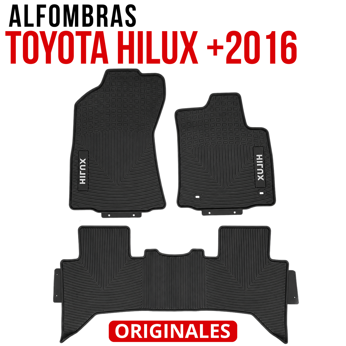 Juego Alfombras Toyota Hilux +2016 En Goma Especificas
